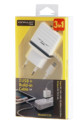 C33 Hızlı Şarj Cihazı 3in1 (dahili Micro Usb Kablolu)