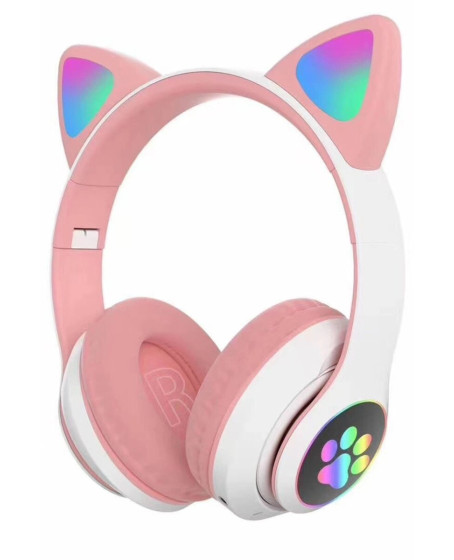 Stn28 Kablosuz Kedi Kulaklık - Pembe Stn28 Kablosuz Kedi Kulaklık - Pembe