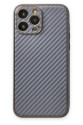 Apple İphone 13 Pro Kılıf Coco Karbon Silikon - Gri Apple İphone 13 Pro Kılıf Coco Karbon Silikon - Gri