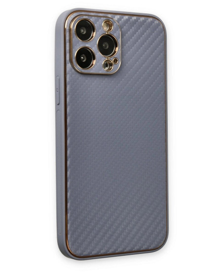 Apple İphone 13 Pro Kılıf Coco Karbon Silikon - Gri Apple İphone 13 Pro Kılıf Coco Karbon Silikon - Gri
