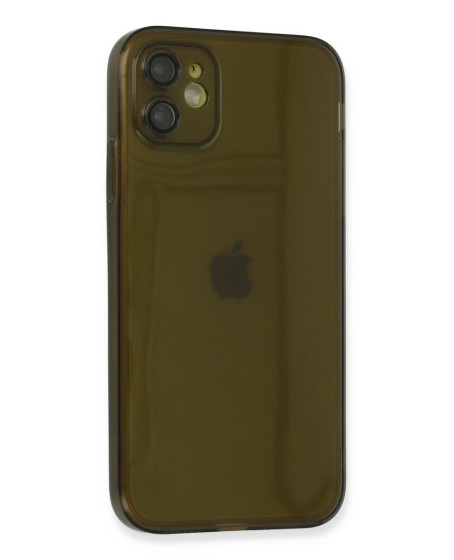 Apple İphone 12 Kılıf Fly Lens Silikon - Siyah