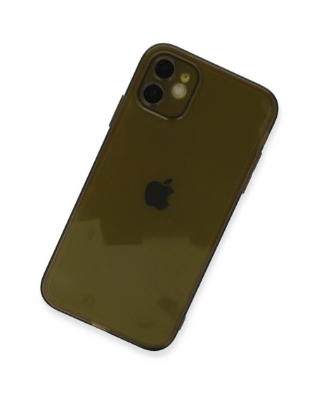 Apple İphone 12 Kılıf Fly Lens Silikon - Siyah