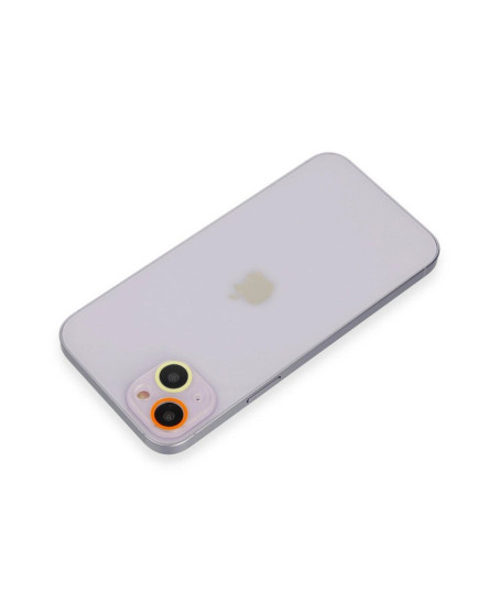 Apple İphone 13 Mini Renkli Kamera Lens Koruma Cam - Sarı-turuncu Apple İphone 13 Mini Renkli Kamera Lens Koruma Cam - Sarı-turuncu