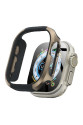 Apple Watch Ultra 49mm Mo-wt3 Alüminyum Camlı Kasa Ekran Koruyucu - Gold Apple Watch Ultra 49mm Mo-wt3 Alüminyum Camlı Kasa Ekran Koruyucu - Gold