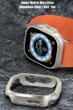 Apple Watch Ultra 49mm Mo-wt3 Alüminyum Camlı Kasa Ekran Koruyucu - Gold Apple Watch Ultra 49mm Mo-wt3 Alüminyum Camlı Kasa Ekran Koruyucu - Gold