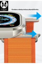 Apple Watch Ultra 49mm Mo-wt3 Alüminyum Camlı Kasa Ekran Koruyucu - Gold Apple Watch Ultra 49mm Mo-wt3 Alüminyum Camlı Kasa Ekran Koruyucu - Gold