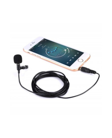 3.5mm Jak 1.5 Metre Double Mikrofon - Siyah