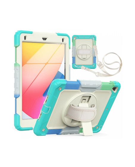 Apple İpad 5 Air 9.7 Kılıf Tablet Rainbow Kapak - Turkuaz
