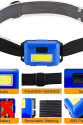Ps-t89 Mini Pilli Cob Led 3 Mod Su Geçirmez Kafa Feneri Lambası Ps-t89 Mini Pilli Cob Led 3 Mod Su Geçirmez Kafa Feneri Lambası