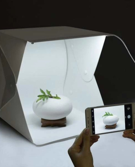 Ürün Çekim Çadırı Mini Fon Fotoğraf Stüdyosu Ledli Işık Perdesi