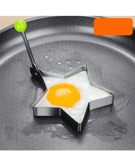 Metalik Yıldız Şeklinde Metal Omlet Yumurta Ve Krep Kalıpları