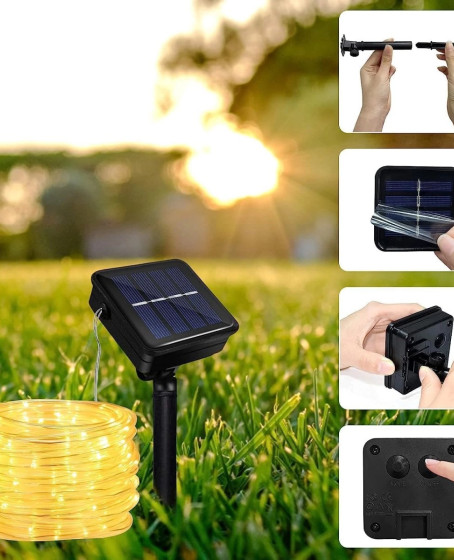 Solar Güneş Enerjili Hortum Kaplamalı Gün Işığı Led Solar Güneş Enerjili Hortum Kaplamalı Gün Işığı Led