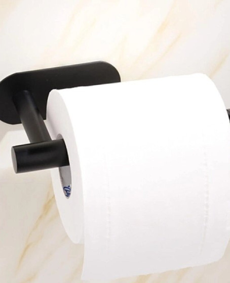 Kendinden Yapışkanlı Tuvalet Kağıtlığı – Mat Siyah Modern Banyo Rulo Askısı Kendinden Yapışkanlı Tuvalet Kağıtlığı – Mat Siyah Modern Banyo Rulo Askısı