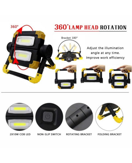 Br S100 30w Cob Led Usb Projektör El Feneri Br S100 30w Cob Led Usb Projektör El Feneri