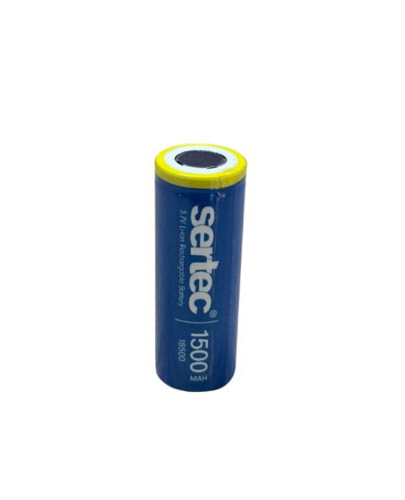 Sertec 3.7v Li-ion 18500 1500 Mah 1c Şarjlı Pil
