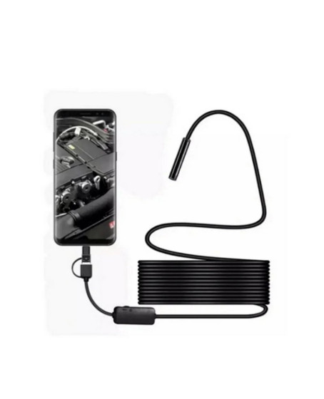 Endoskop Yılan Video Kamera Led’li 5 Metre 7 Mm Sert Kablo Yüksek Kaliteli Stereo