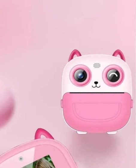 Dijital Video Fotoğraf App Destekli Çocuk Kamerası Termal Resim Kağıt Baskılı Yazıcı Pembe Dijital Video Fotoğraf App Destekli Çocuk Kamerası Termal Resim Kağıt Baskılı Yazıcı Pembe
