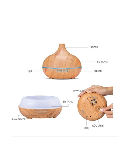 Hava Nemlendirici 7 Led Işıklı Aromatik Oda Kokusu 550 Ml Kahve Aroma Difüzörü Buhar Makinası Hava Nemlendirici 7 Led Işıklı Aromatik Oda Kokusu 550 Ml Kahve Aroma Difüzörü Buhar Makinası
