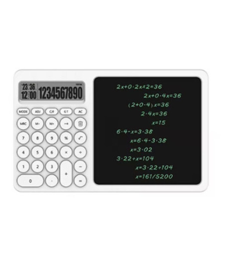 Çok Amaçlı Digital Hesap Makinesi Lcd Ekran Yazma Tableti Ofis Okul İçin Silinebilir El Yazısı Not Defteri