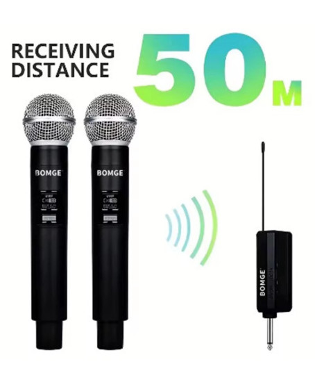 Profesyonel Çiftli Kablosuz Mikrofon Seti Karaoke Şarj Edilebilir 50 Metre Mesafe Profesyonel Çiftli Kablosuz Mikrofon Seti Karaoke Şarj Edilebilir 50 Metre Mesafe