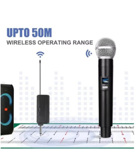 Profesyonel Çiftli Kablosuz Mikrofon Seti Karaoke Şarj Edilebilir 50 Metre Mesafe Profesyonel Çiftli Kablosuz Mikrofon Seti Karaoke Şarj Edilebilir 50 Metre Mesafe