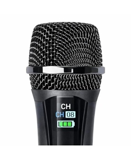 Profesyonel Çiftli Kablosuz Mikrofon Seti Karaoke Şarj Edilebilir 50 Metre Profesyonel Çiftli Kablosuz Mikrofon Seti Karaoke Şarj Edilebilir 50 Metre