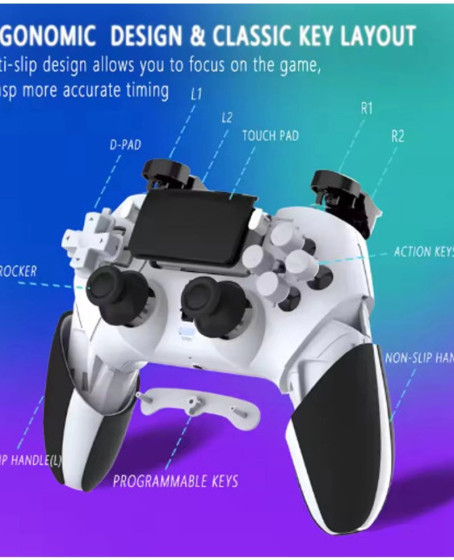 P4 Plus Bluetooth Titreşimli Ps4/ps5 Uyumlu Pc Telefon Joystick Kablosuz Oyun Kolu Siyah P4 Plus Bluetooth Titreşimli Ps4/ps5 Uyumlu Pc Telefon Joystick Kablosuz Oyun Kolu Siyah