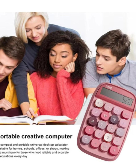 Sevimli Kare Tuşlu 10 Haneli Ldc Ekran Hesap Makinası Pembe Sevimli Kare Tuşlu 10 Haneli Ldc Ekran Hesap Makinası Pembe