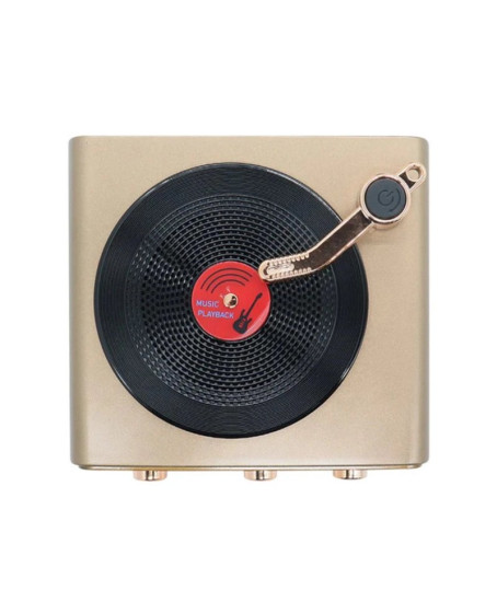 Metalik Nostaljik Tasarım Plak Çalar Görünümlü Radyolu Bluetooth Hoparlör Retro Müzik Plak Metalik Nostaljik Tasarım Plak Çalar Görünümlü Radyolu Bluetooth Hoparlör Retro Müzik Plak