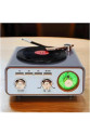 Metalik Nostaljik Tasarım Plak Çalar Görünümlü Radyolu Bluetooth Hoparlör Retro Müzik Plak Metalik Nostaljik Tasarım Plak Çalar Görünümlü Radyolu Bluetooth Hoparlör Retro Müzik Plak