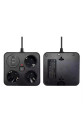 Akım Korumalı Anahtarlı Priz - 3x Priz - 2x Usb - 2x Type-c - 2 Mt Kablo Hızlı Şarj Özellikli Siyah Akım Korumalı Anahtarlı Priz - 3x Priz - 2x Usb - 2x Type-c - 2 Mt Kablo Hızlı Şarj Özellikli Siyah