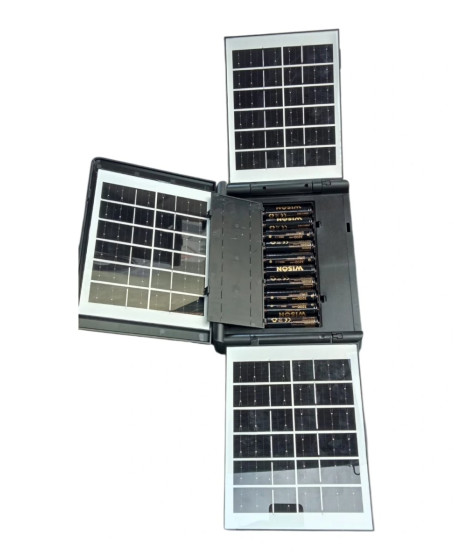 Wıson Ws-5585 Çok Fonksiyonlu 3 Solar Panelli 400w Spot Aydınlatma