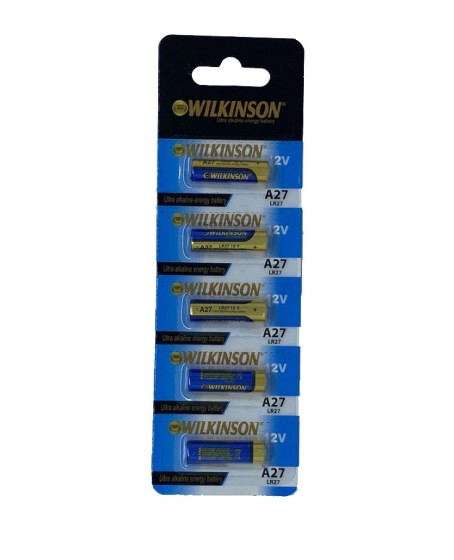Wilkinson 27a Mn27 12v Alkalin Pil Kepenk Anahtar Pili Beşli Paket Wilkinson 27a Mn27 12v Alkalin Pil Kepenk Anahtar Pili Beşli Paket