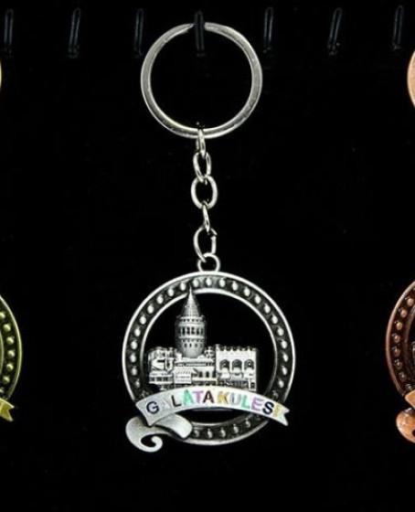 Metal Galata Kulesi Anahtarlık Alk2213
