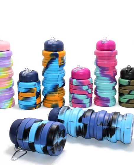 Katlanabilir Portatif Silikon Su Şişesi 500 Ml Alk3140 Katlanabilir Portatif Silikon Su Şişesi 500 Ml Alk3140