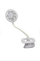 Portatif Işıklı Mini Klipsli Fan