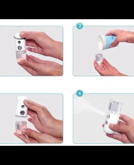 Şarjlı Mini Yüz Nemlendirici Dezenfektan Cihazı Mist Sprayer Şarjlı Mini Yüz Nemlendirici Dezenfektan Cihazı Mist Sprayer