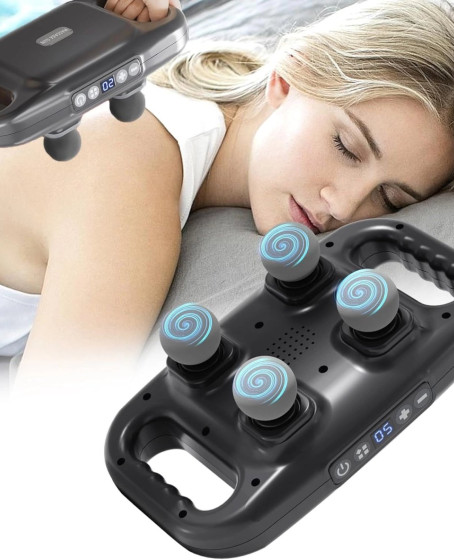 4 Başlıklı Masaj Sı - Ergonomik Derin Doku Sırt Ve Boyun Masaj Aleti Ağrı Ve Sızı Giderici 4 Başlıklı Masaj Sı - Ergonomik Derin Doku Sırt Ve Boyun Masaj Aleti Ağrı Ve Sızı Giderici