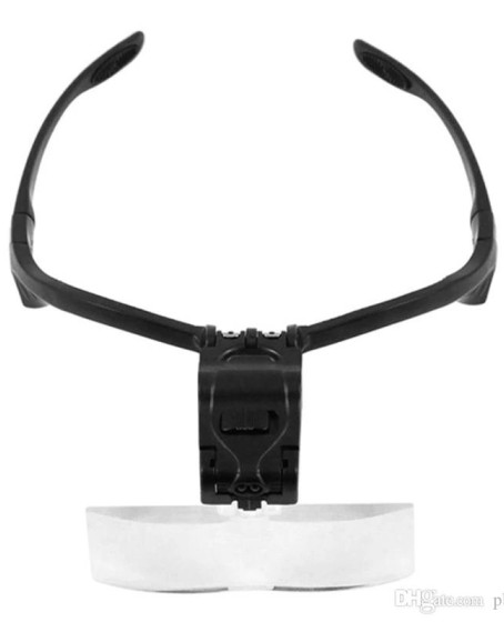 Işıklı Gözlük Büyüteç  5 Farklı Lens 9892b