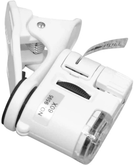 60x Mini Cep Telefonu Için Mandallı Mikroskop Uv Ledli Büyüteç Model Al2431 60x Mini Cep Telefonu Için Mandallı Mikroskop Uv Ledli Büyüteç Model Al2431