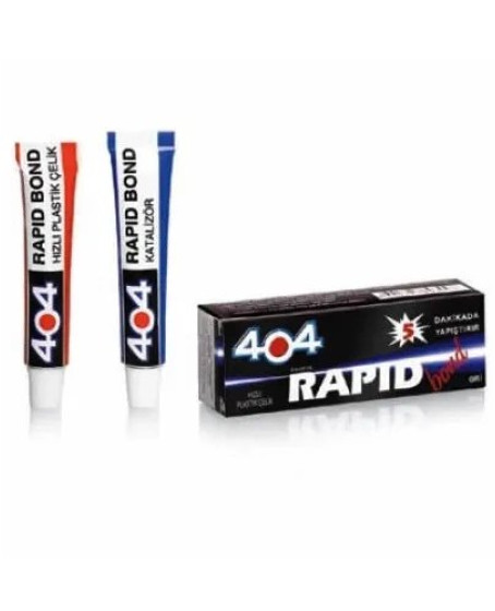 404 Plastik Çelik Rapid Bond Hızlı Yapıştırıcı 16gr - Şeffaf 404 Plastik Çelik Rapid Bond Hızlı Yapıştırıcı 16gr - Şeffaf