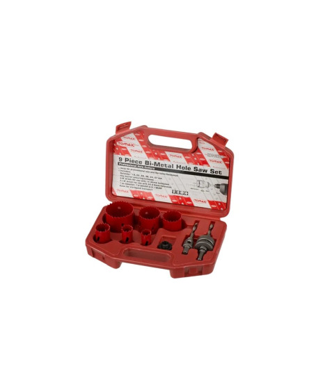 Bi-metal Panç Takımı - 13`lü Set (19-64 Mm), Ahşap İçin, Çantalı