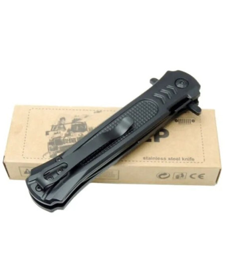 Çakı Black 22 Cm Yarı Otomatik , Kemerlikli Çakı Black 22 Cm Yarı Otomatik , Kemerlikli