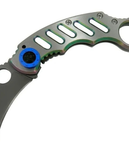 X05bl Gümüş Karambit 17 Cm - Metal Saplı, Manuel