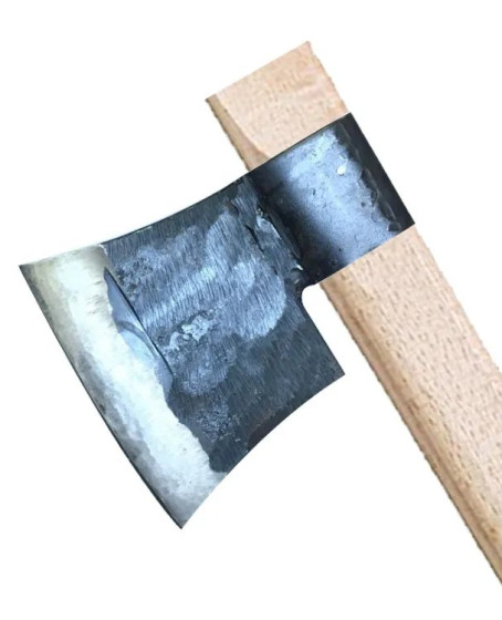 Küçük Sakallı Saplı Nacak - Balta 60cm - Dövme Çelikten