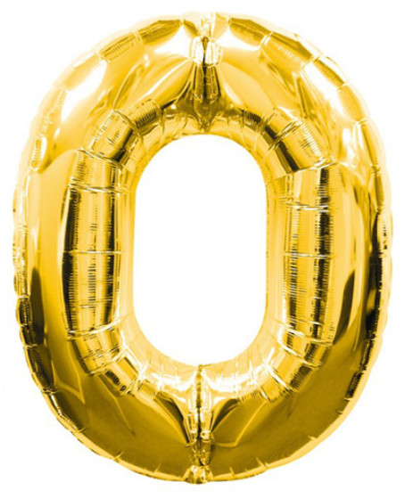 0 Rakamlı Folyo Balon Gold Renk 40 inç 0 Rakamlı Folyo Balon Gold Renk 40 inç