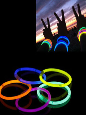 10 Adet Glow Stick Bracelet Fosforlu Kırılan Çubuk Bileklik