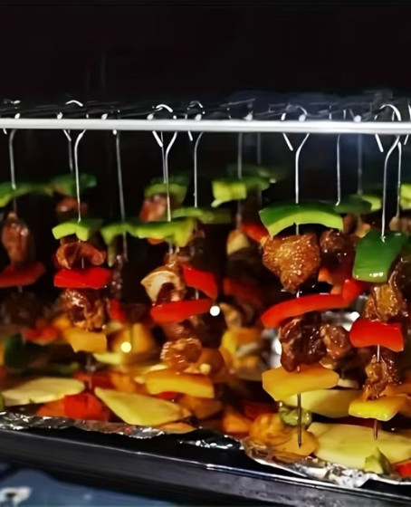 10 Adet Paslanmaz Çelik Mangal Şişi Seti – 20 cm Metal Çöp Şiş ve Izgara Şişleri