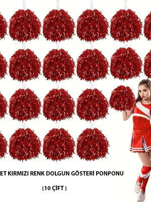 10 Çift ( 20 Adet ) Kırmızı Renk 23 Nisan 19 Mayıs 29 Ekim Okul Gösteri Ponponları 10 Çift ( 20 Adet ) Kırmızı Renk 23 Nisan 19 Mayıs 29 Ekim Okul Gösteri Ponponları