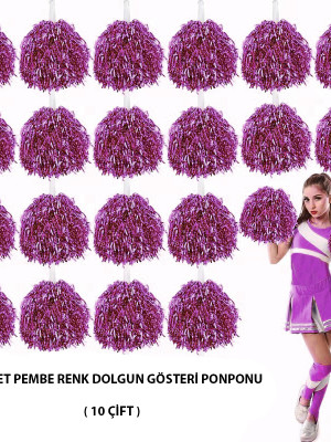 10 Çift ( 20 Adet ) Pembe Renk 23 Nisan 19 Mayıs 29 Ekim Okul Gösteri Ponponları 10 Çift ( 20 Adet ) Pembe Renk 23 Nisan 19 Mayıs 29 Ekim Okul Gösteri Ponponları